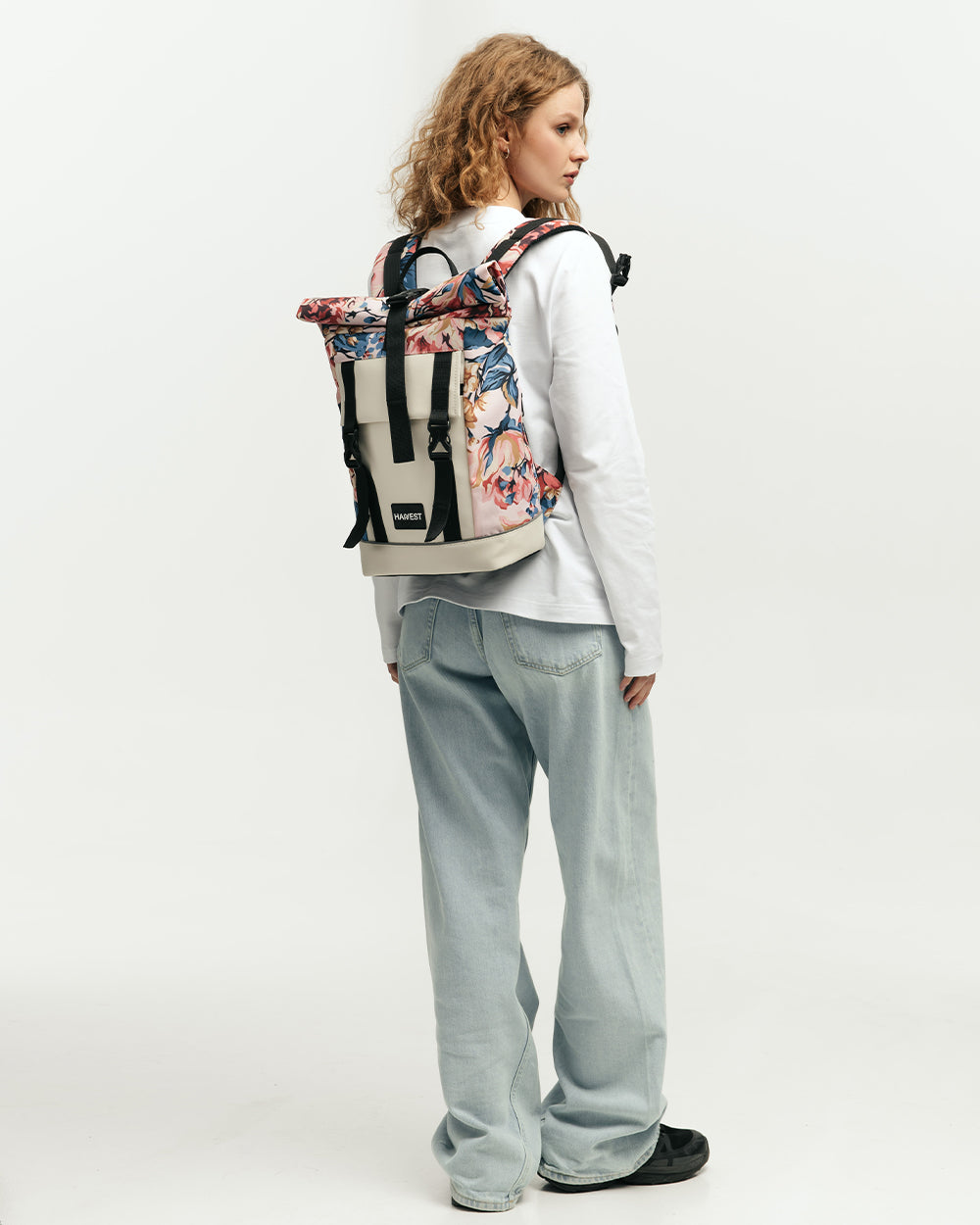 AVIAROLLTOP MINI - Pink Floral Print