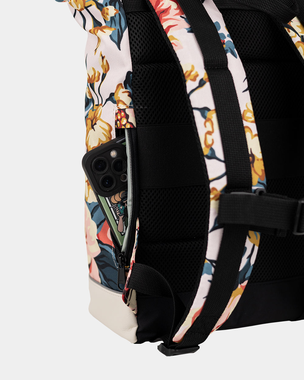 AVIAROLLTOP MINI - Pink Floral Print