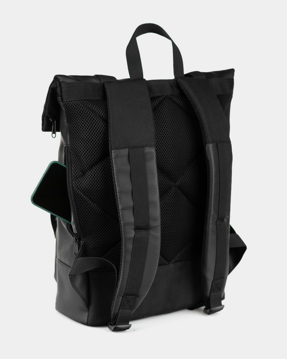 ROLL 2 - Faux Leather, Black